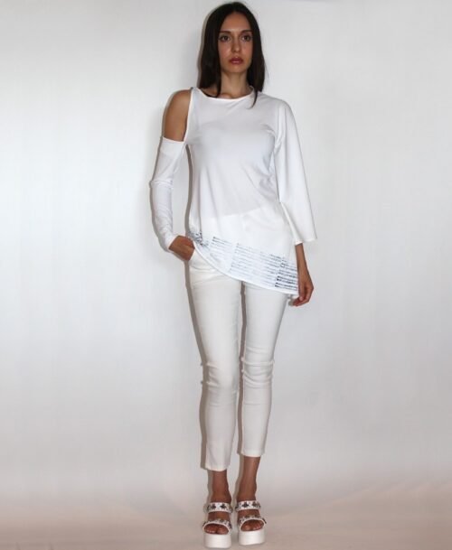 One shoulder blouse ST-8324