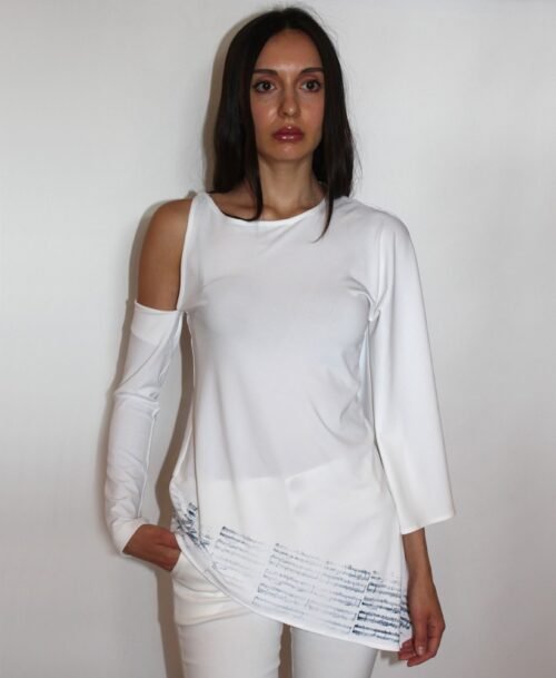 One shoulder blouse ST-8324