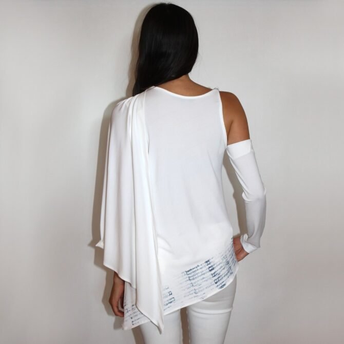 One shoulder blouse ST-8324