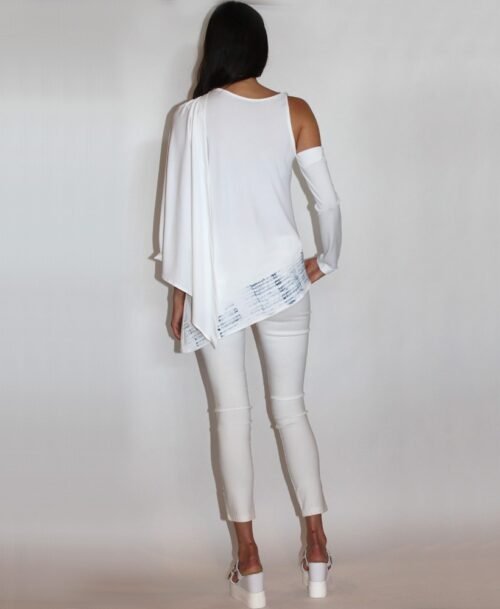 One shoulder blouse ST-8324