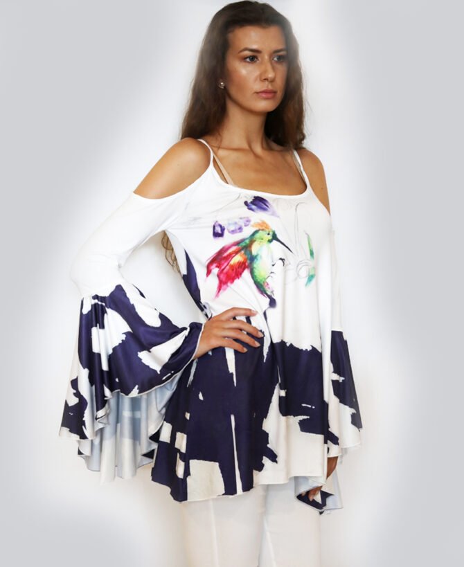 Birds print blouse – ST-1803