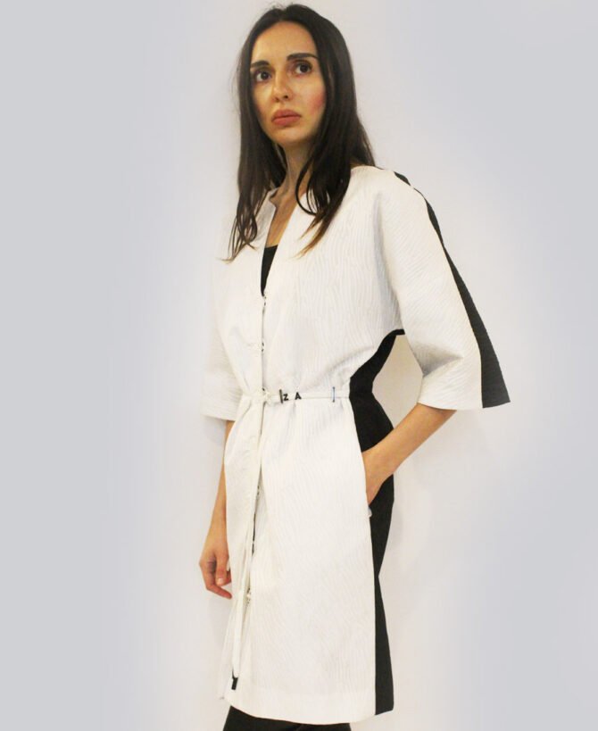 Contrasting Fabric Dress/Jacket SD-0903