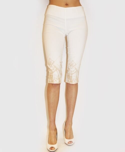 Printed Bottom Capris SP-7866