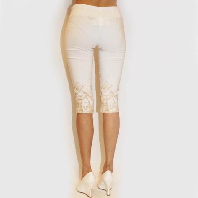 Printed Bottom Capris SP-7866