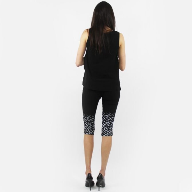 Printed Bottom Capris SP-7866