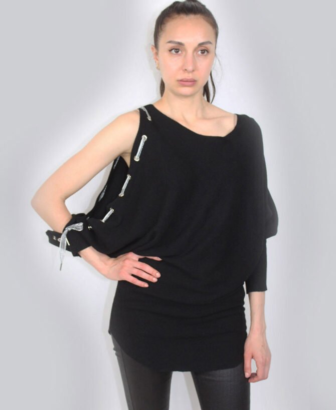 One Sleeve Open Sweater SW-0648