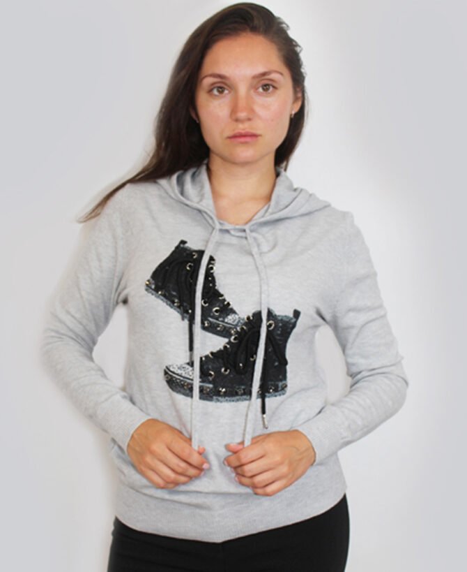 Diamond Stud Sneakers Hoodie SW-8137