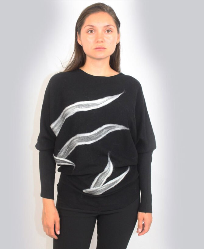 Sweater w grey design SW-8139