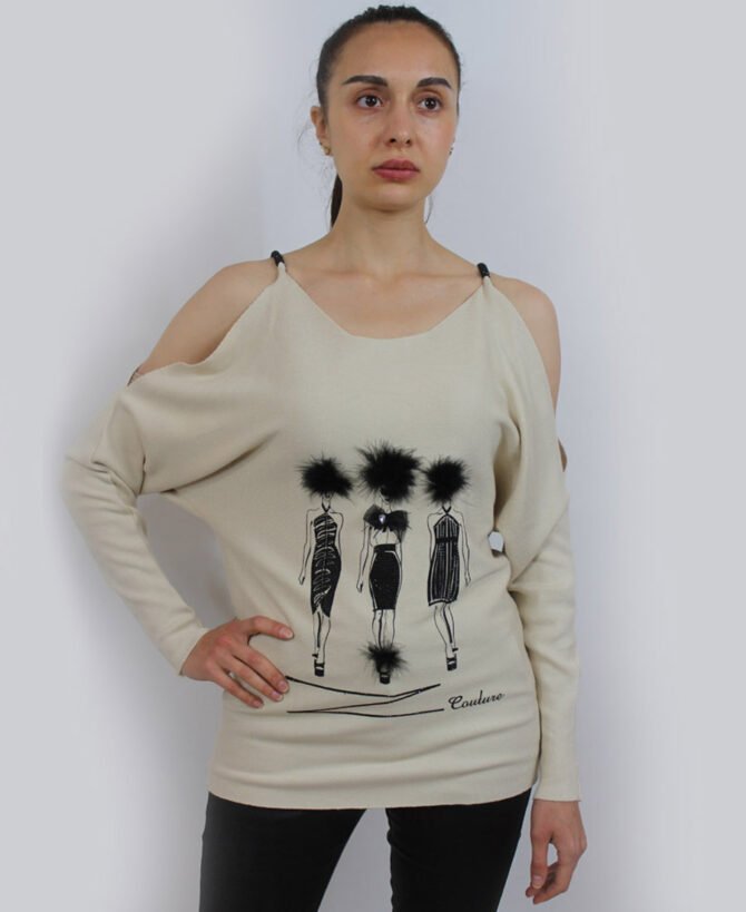 3 girls with pom pom design ws-6977