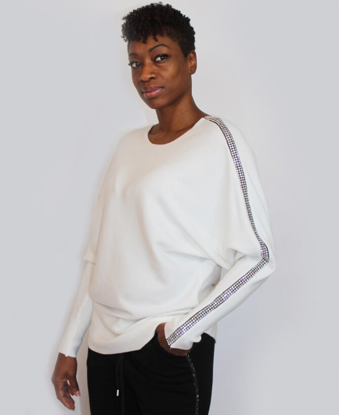 Sweater diamonds one sleeve SW-9000