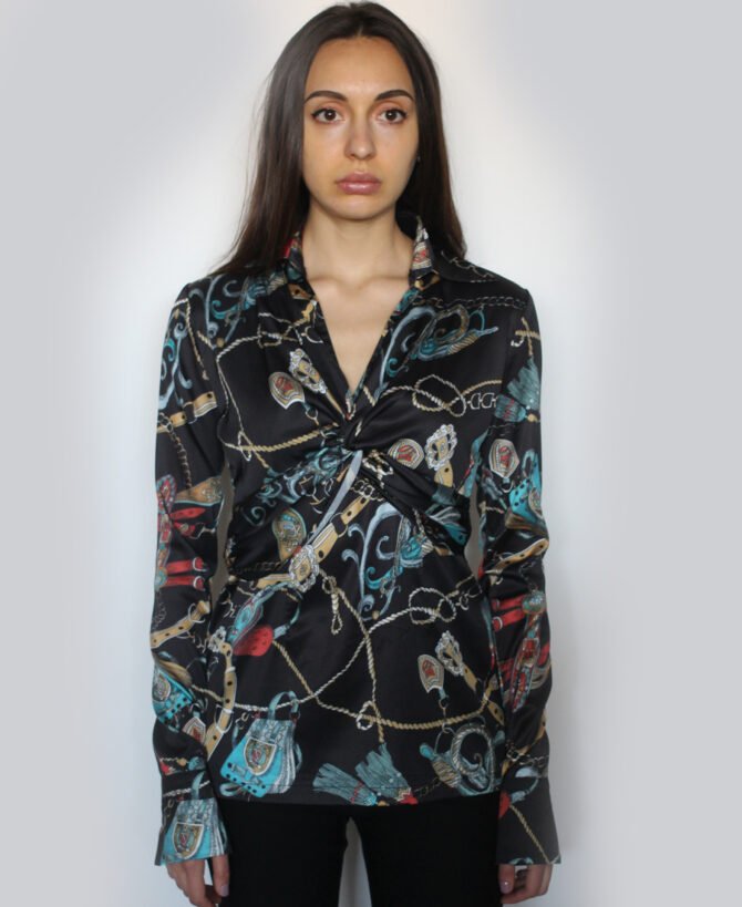 Colorful Pattern Blouse-1710