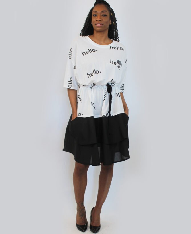 SD-41 Hello T-Shirt Dress