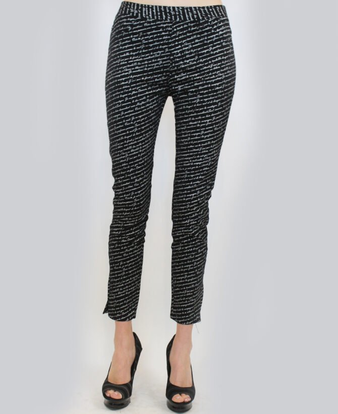 Writing Print Pants SP-269P