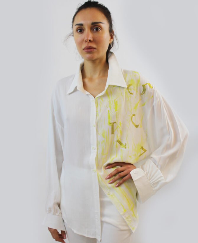 Shirt one side diamonds ST-9933