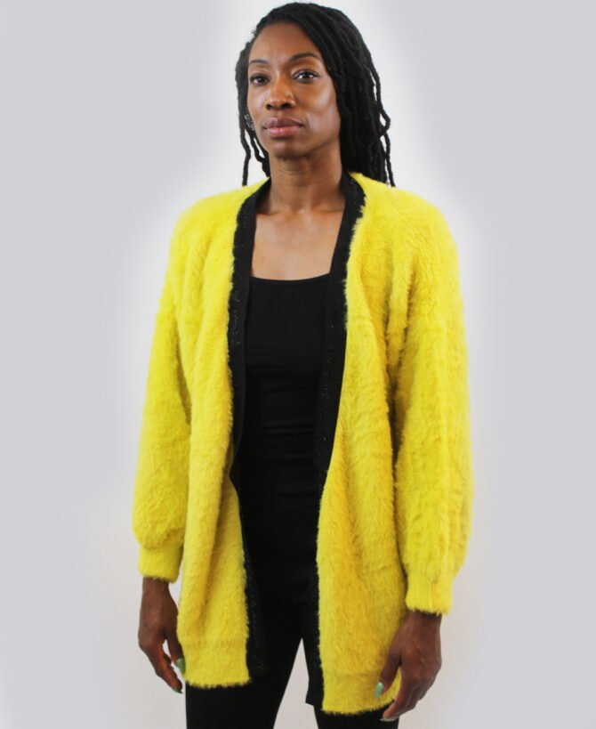 Fuzzy Sweater Cardigan SL-254-1