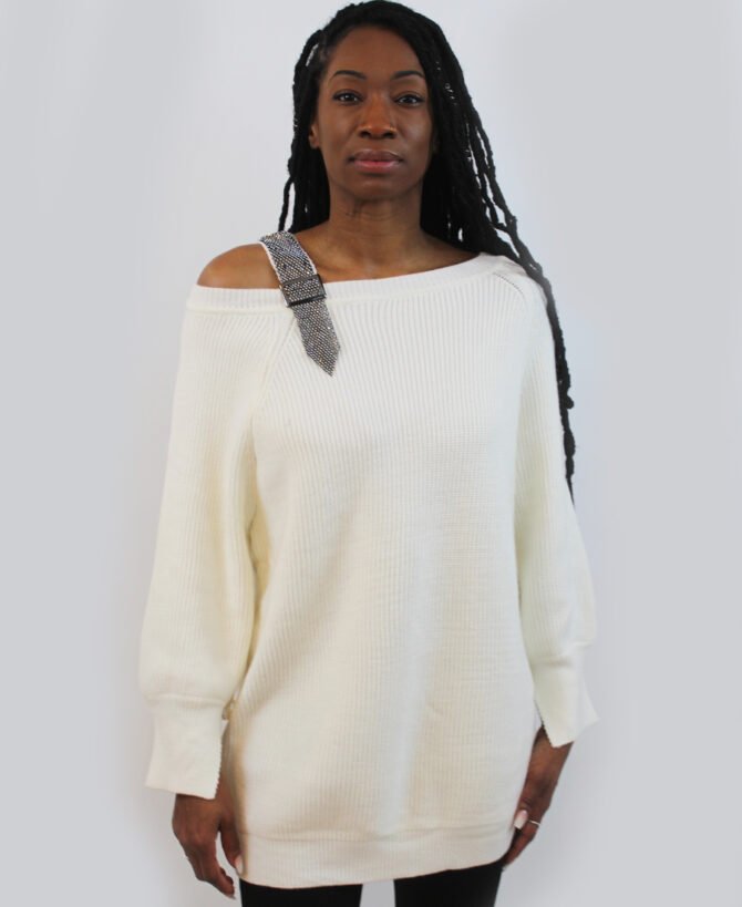 One shoulder diamond SL-262