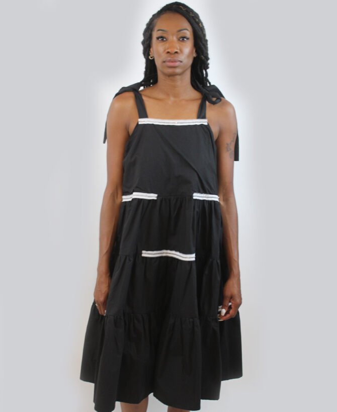 Cotton Dress white letters-SL-466